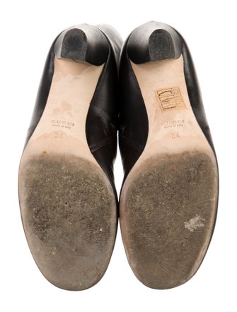 Gucci Interlocking G Logo Leather Boots