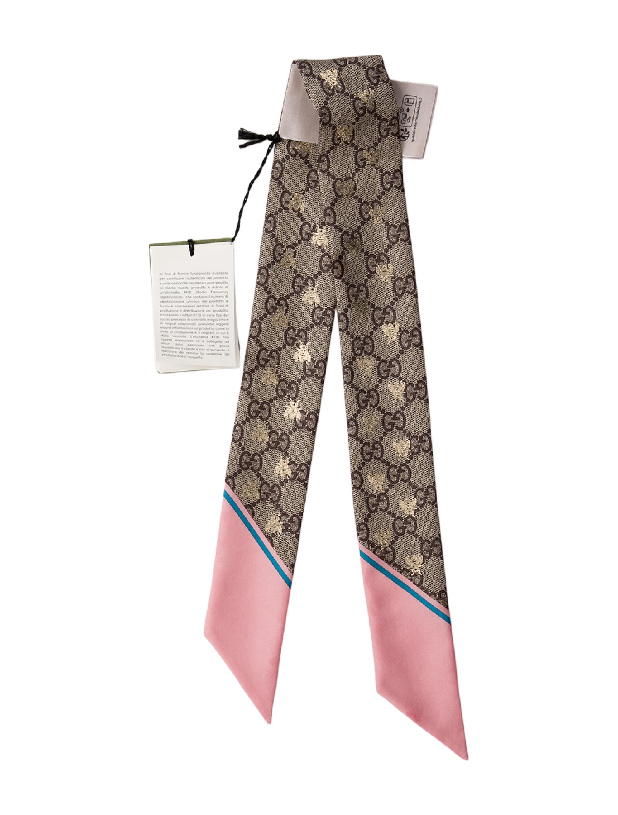 Gucci Silk Blooms Print Scarf w/ Tags