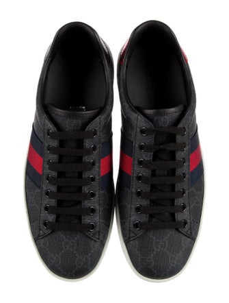 Gucci GG Supreme Leather Trim Embellishment Sneakers