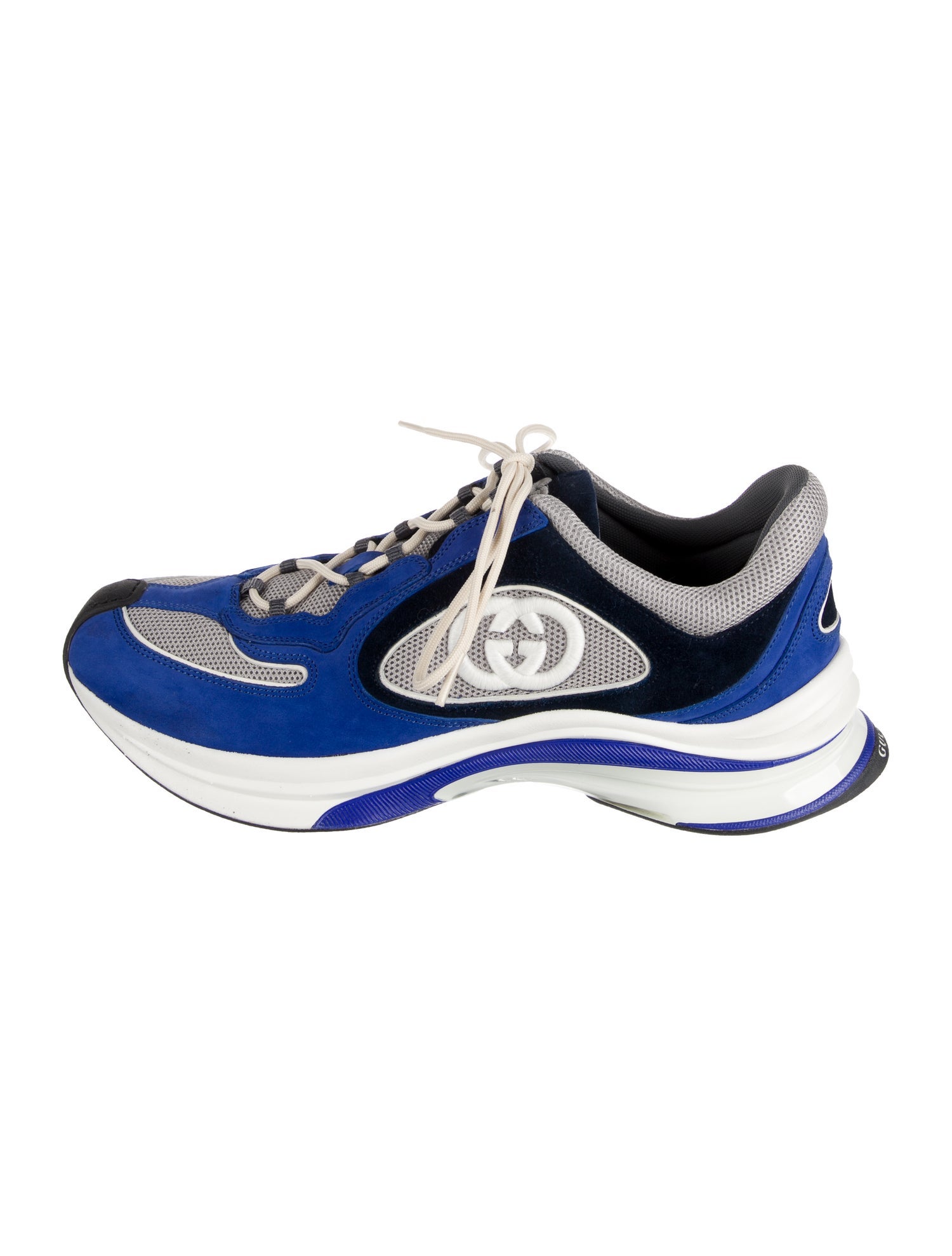 Gucci Interlocking G Logo Suede Sneakers