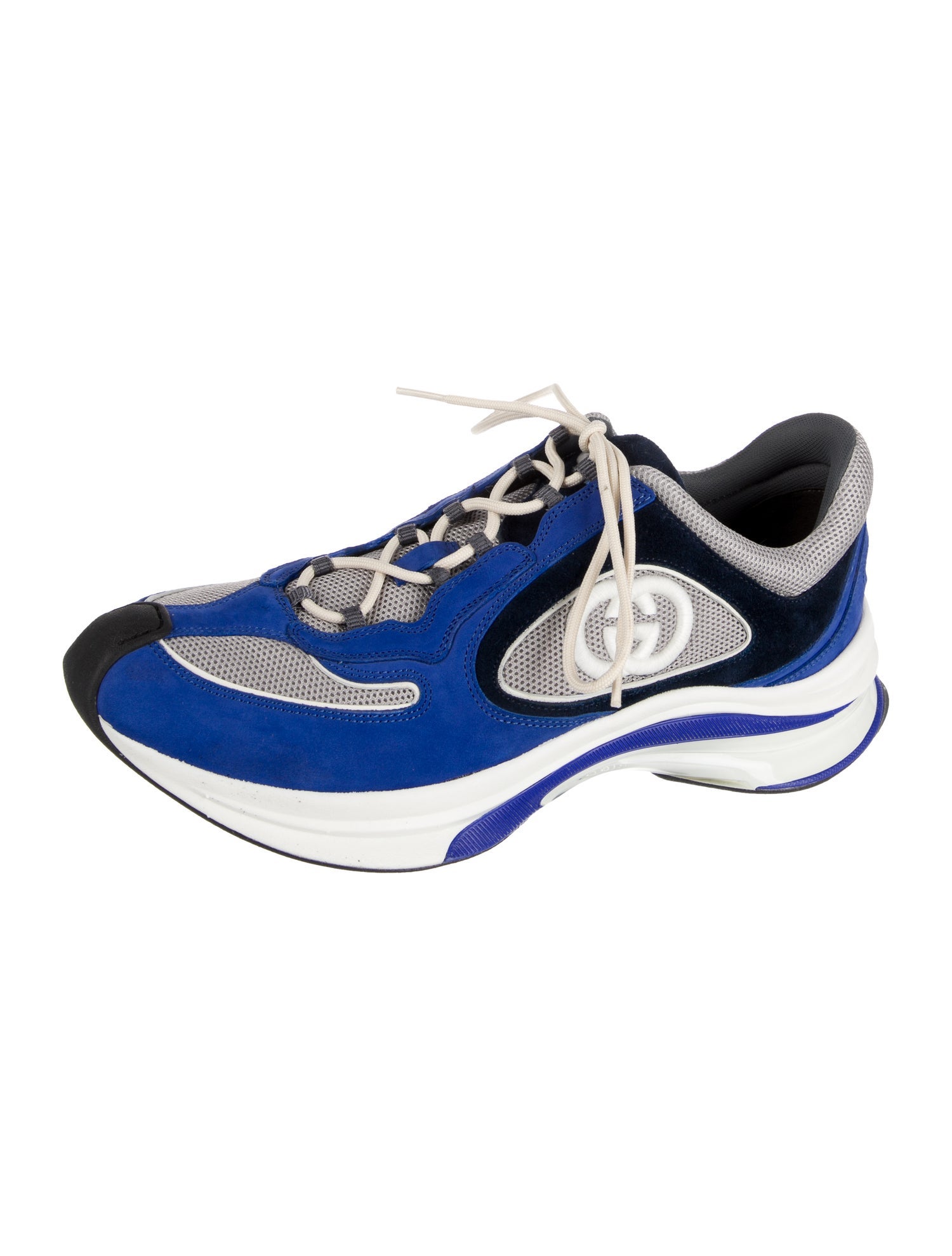 Gucci Interlocking G Logo Suede Sneakers