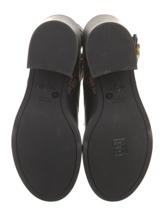 Gucci GG Canvas Leather Combat Boots