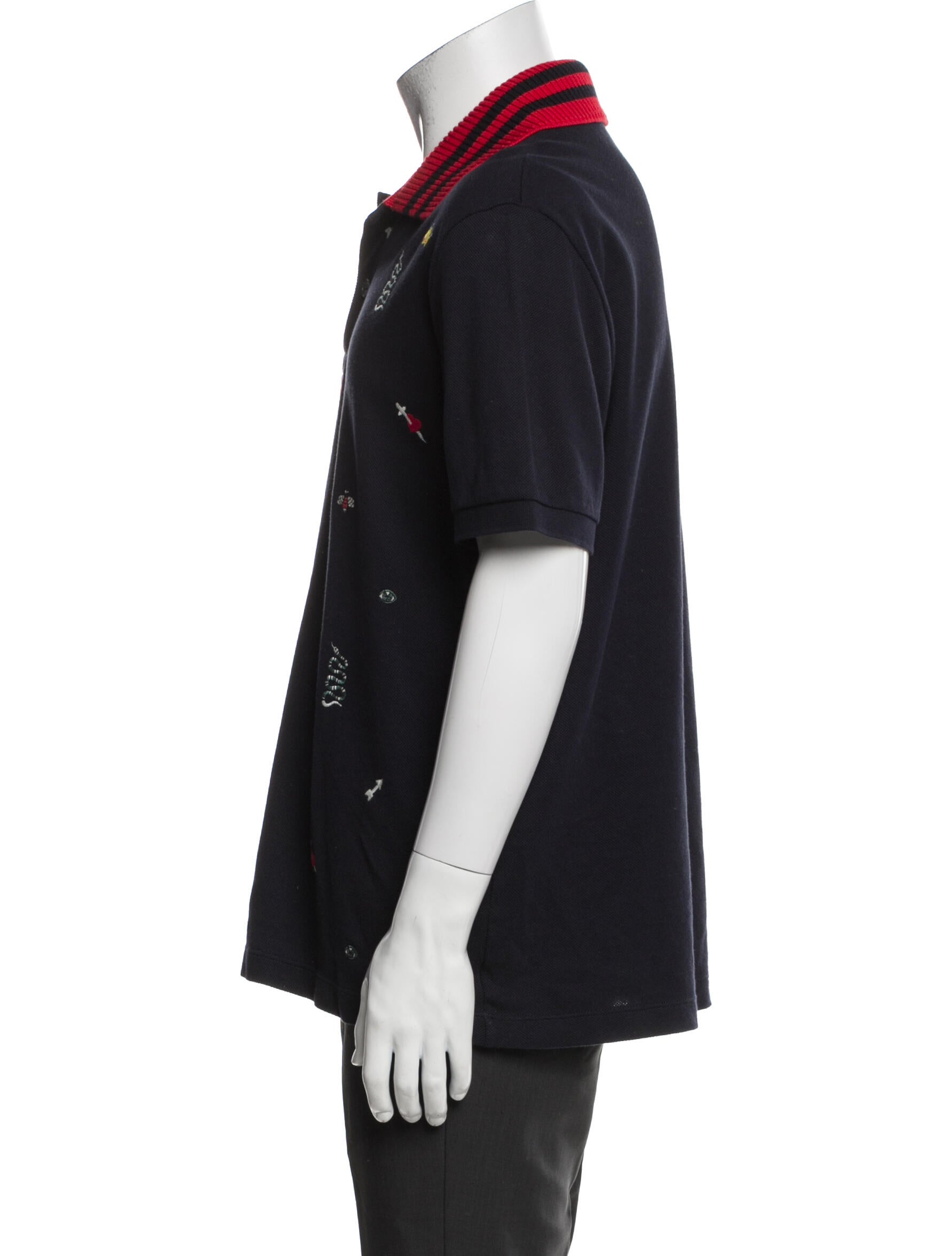 Gucci Kingsnake Printed Polo Shirt