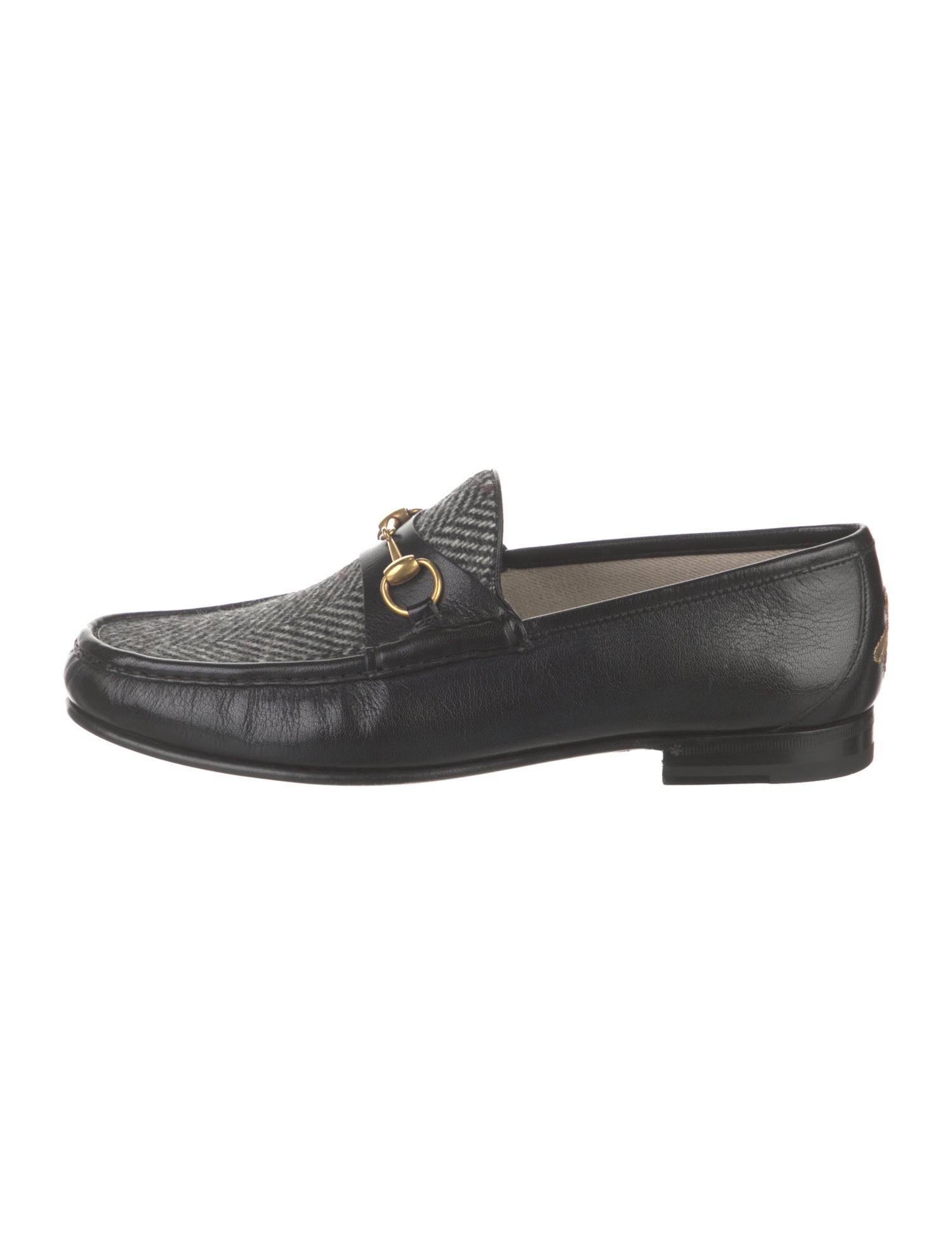 Gucci Horsebit Accent Leather Dress Loafers
