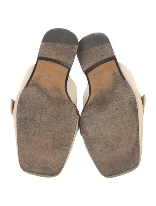 Gucci Double G Logo Leather Mules