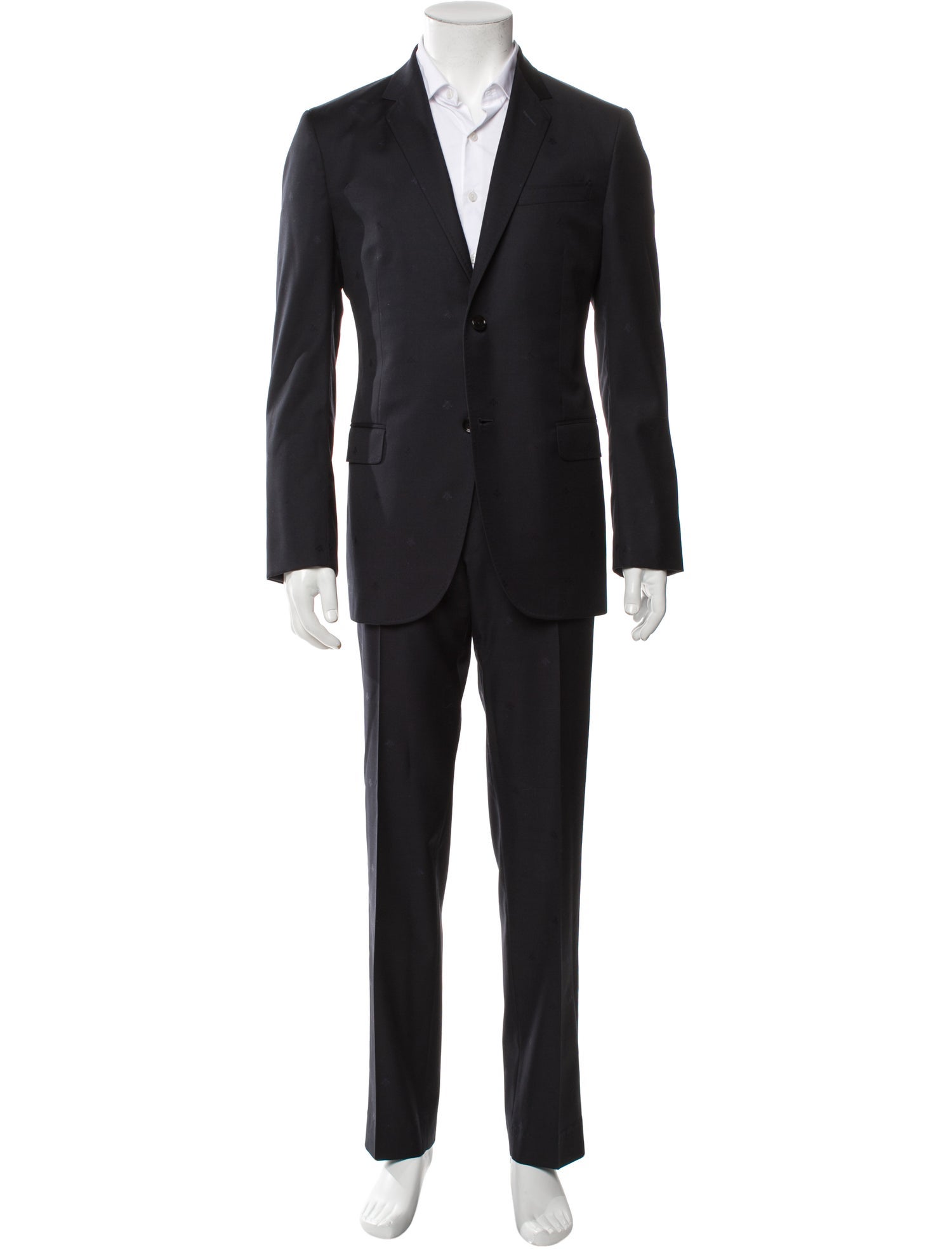 Gucci Bee Accent Wool Two-Piece Suit