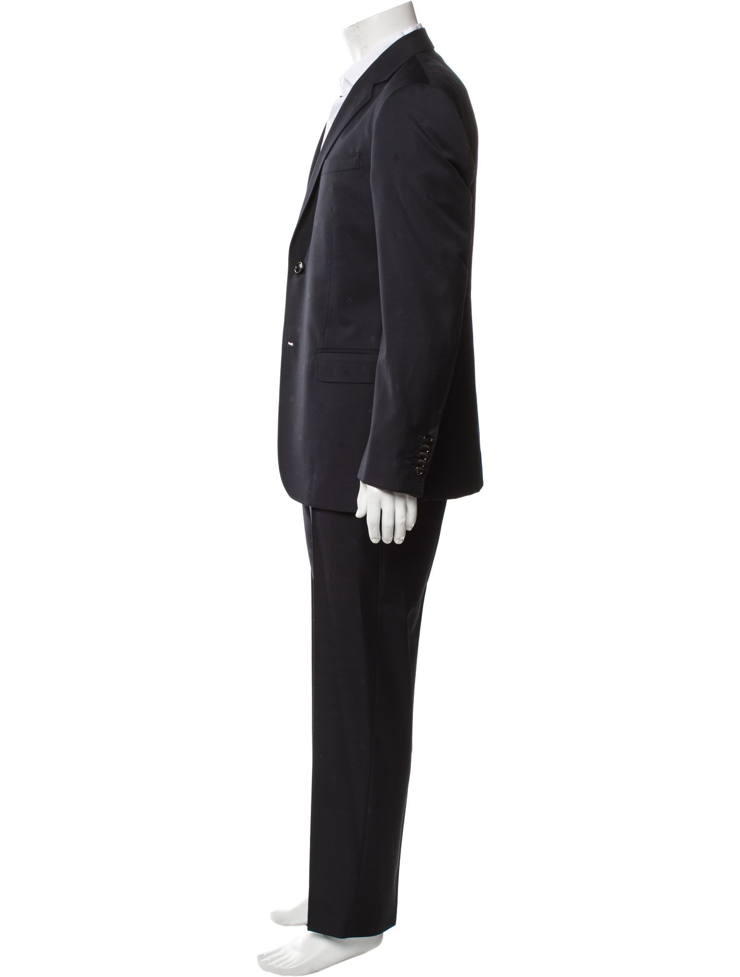 Gucci Bee Accent Wool Two-Piece Suit