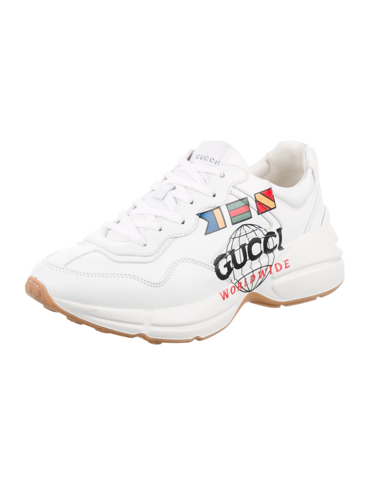 Gucci Leather Chunky Sneakers
