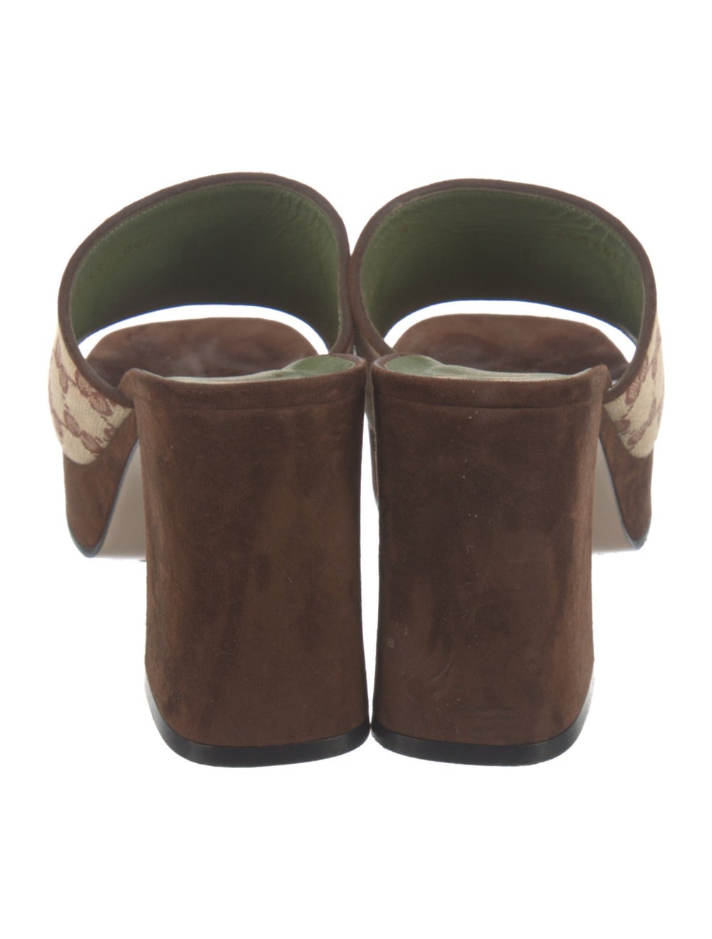 Gucci Canvas Slides Brown GG Canvas & Horsebit Ac… - image 4