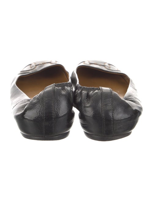 Gucci Horsebit Accent Patent Leather Ballet Flats