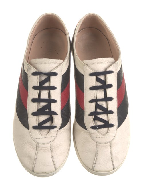 Gucci Leather Colorblock Pattern Sneakers