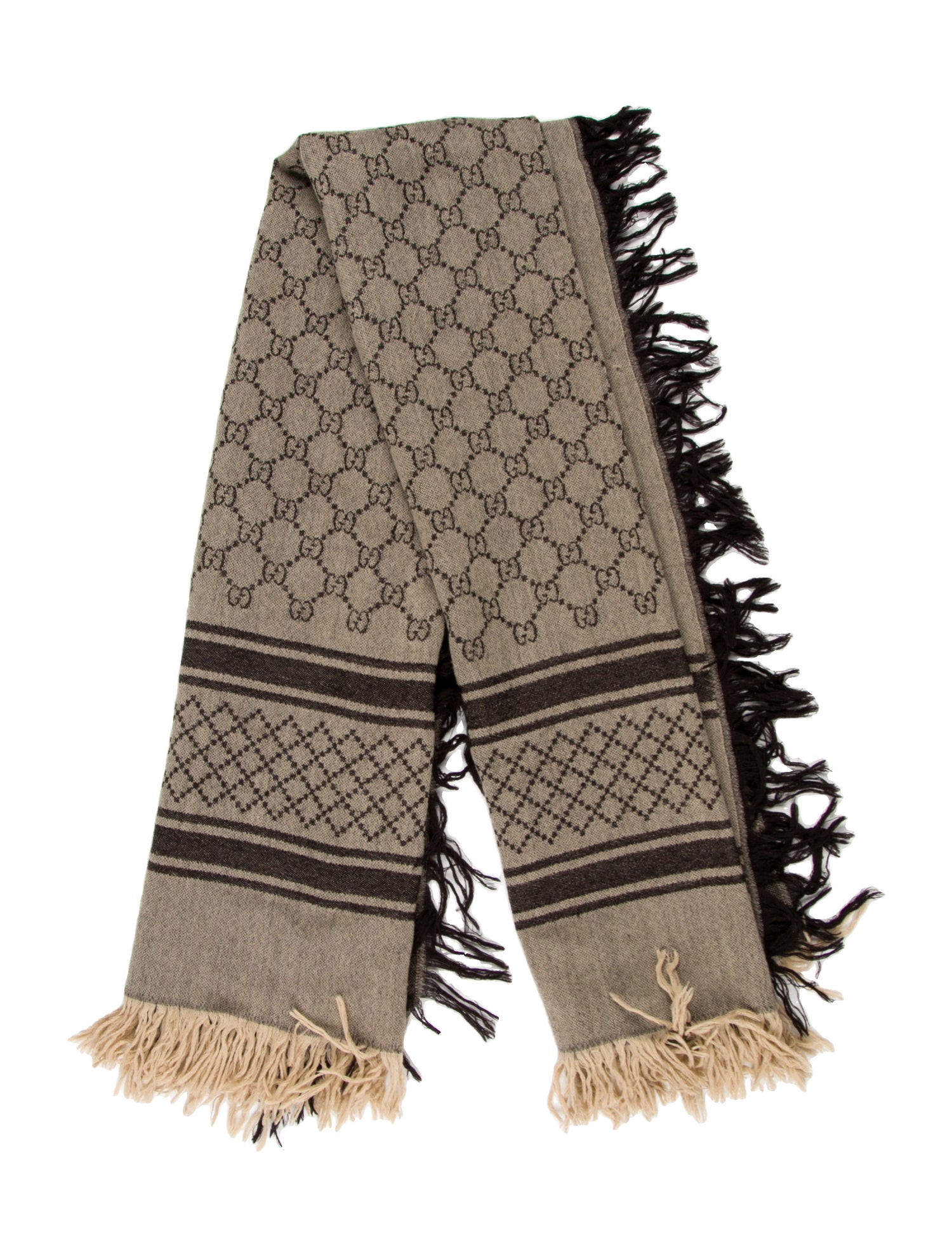 Gucci Wool GG Logo Scarf