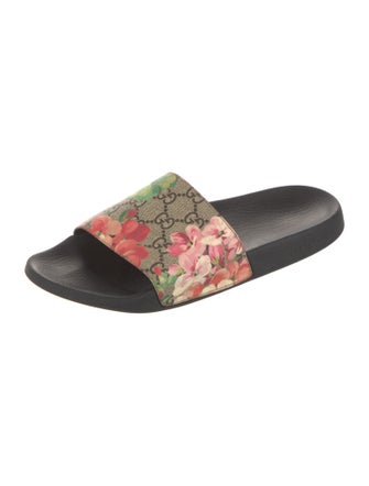 Gucci Blooms Print Slides