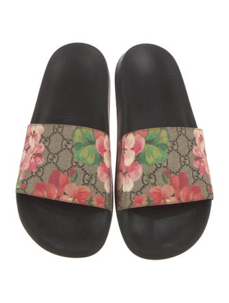 Gucci Blooms Print Slides