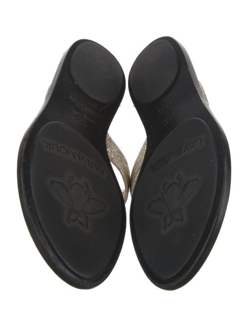 Gucci Double G Logo Leather Flip Flops