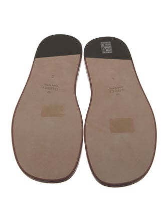 Gucci Interlocking G Logo Leather Slides
