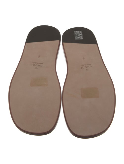 Gucci Interlocking G Logo Leather Slides