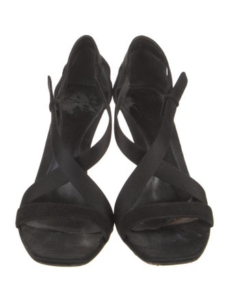 Gucci Suede Slingback Sandals