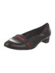 Gucci Web Accent Leather Pumps