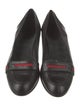 Gucci Web Accent Leather Pumps
