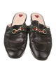 Gucci Web Accent Leather Mules