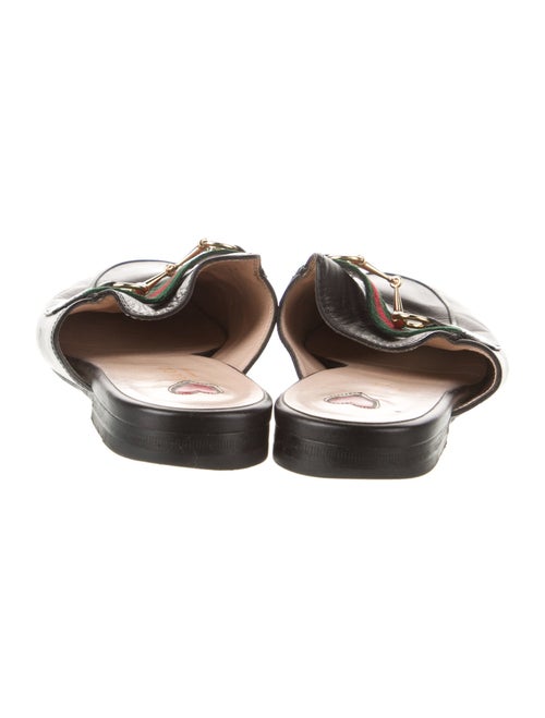 Gucci Web Accent Leather Mules