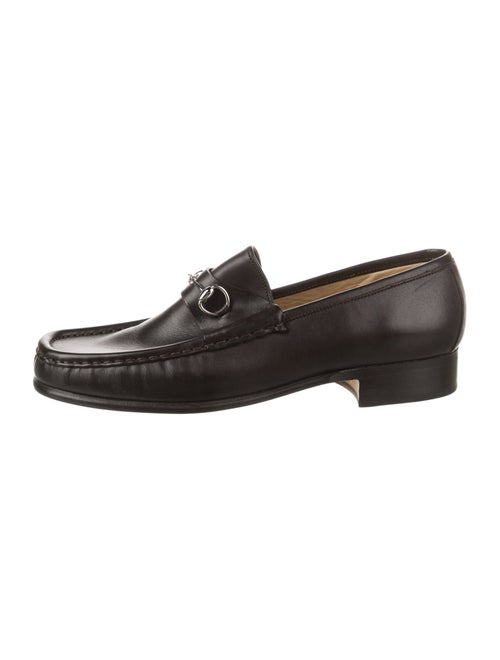 Gucci Horsebit Accent Leather Dress Loafers