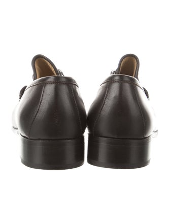 Gucci Horsebit Accent Leather Dress Loafers