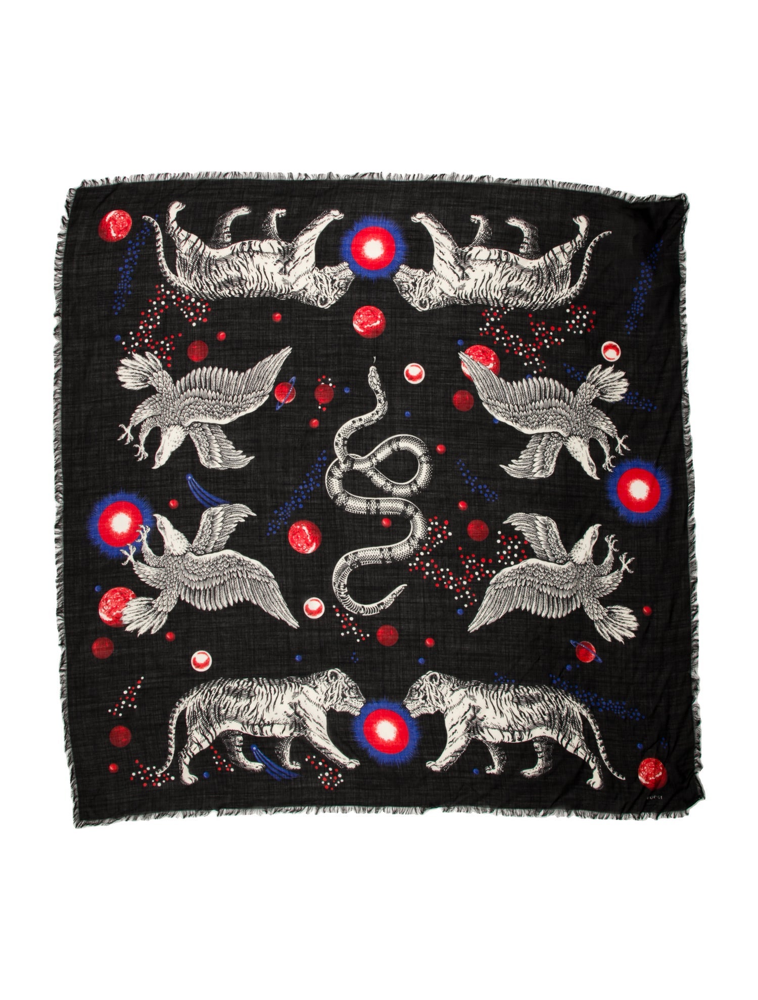 Gucci Flora Print Scarf