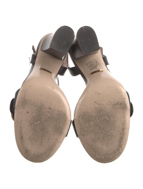 Gucci Running GG Logo Leather Sandals