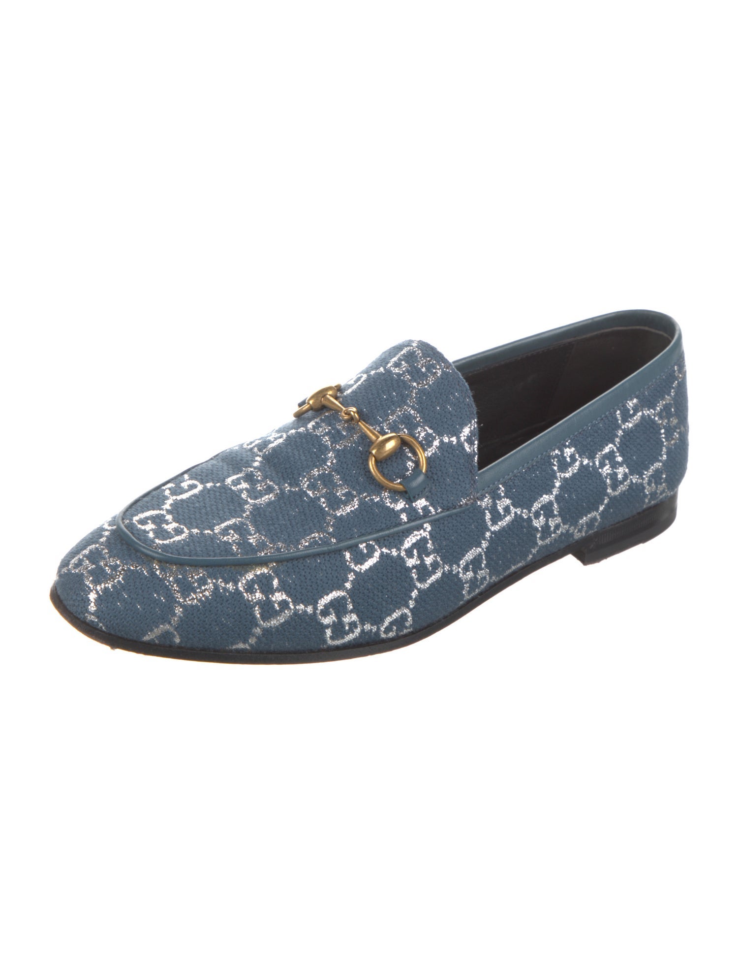 Gucci GG Canvas Denim Loafers