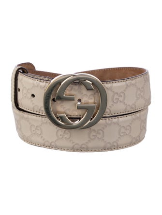 Gucci Interlocking G Logo Leather Belt