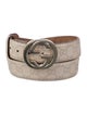 Gucci Interlocking G Logo Leather Belt