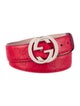 Gucci Embossed. Interlocking G Logo Waist Belt