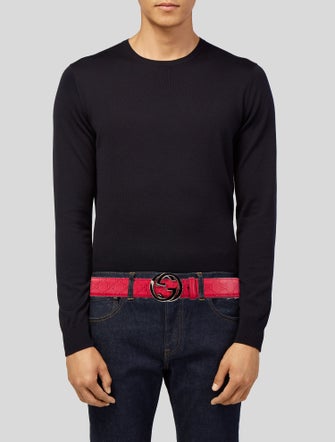 Gucci Embossed. Interlocking G Logo Waist Belt