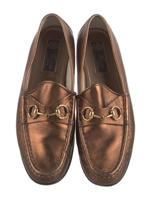 Gucci Horsebit Accent Leather Loafers