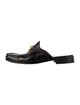Gucci Horsebit Accent Leather Slippers