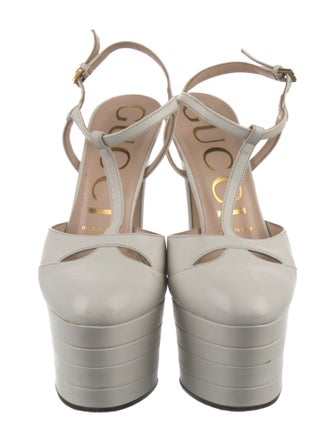 Gucci Leather T-Strap Pumps