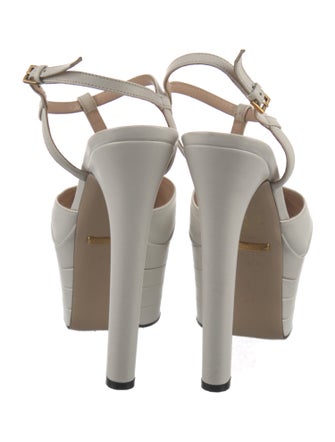 Gucci Leather T-Strap Pumps