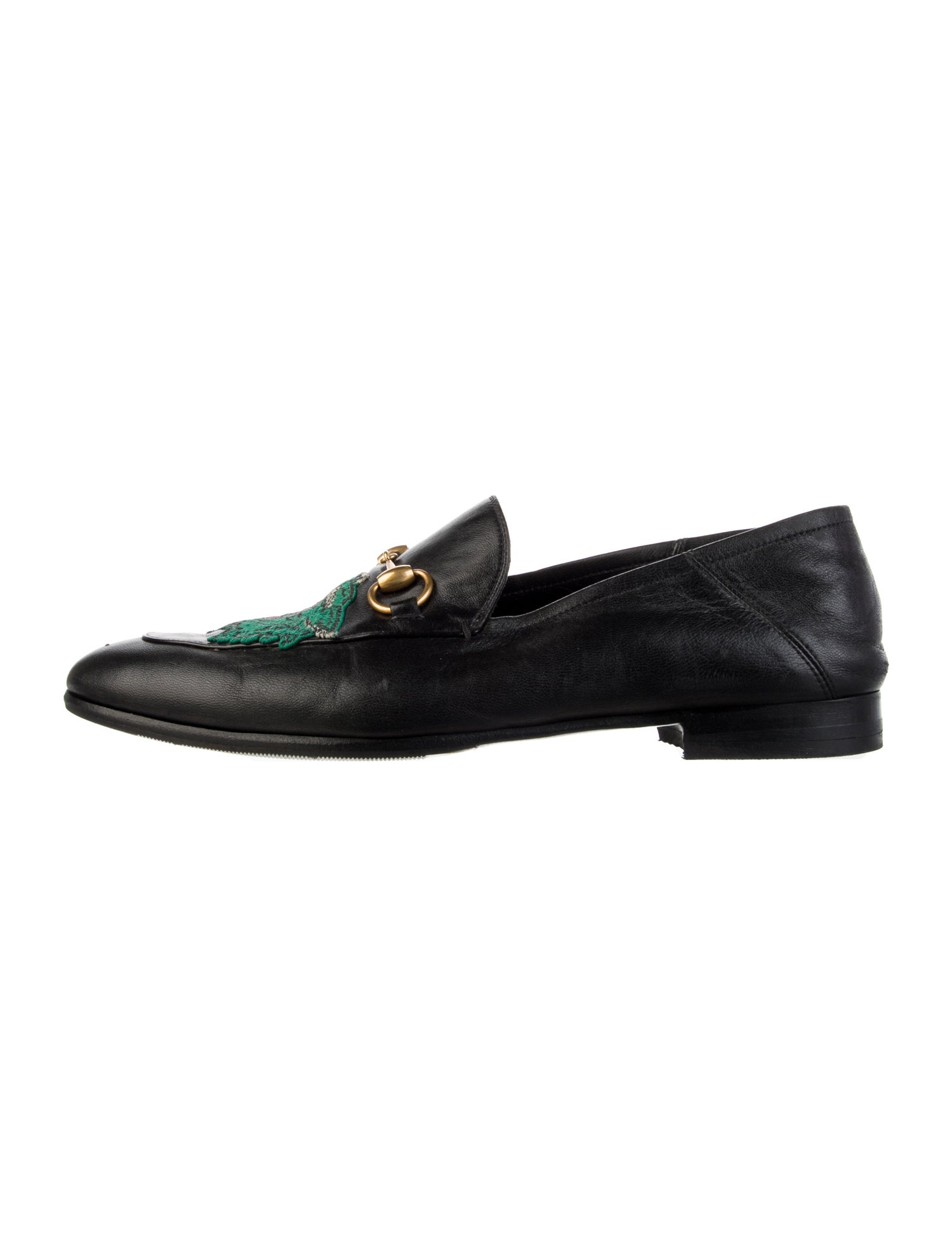 Gucci Brixton Bobcat Horsebit Accent Dress Loafers