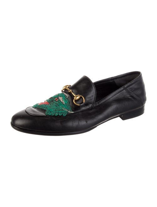 Gucci Brixton Bobcat Horsebit Accent Dress Loafers