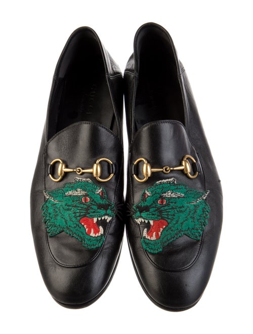 Gucci Brixton Bobcat Horsebit Accent Dress Loafers