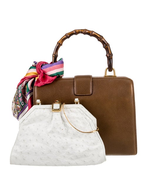 Gucci Leather Top Handle Bag