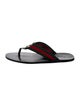 Gucci Web Accent Flip Flops