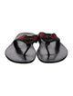 Gucci Web Accent Flip Flops