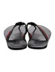 Gucci Web Accent Flip Flops