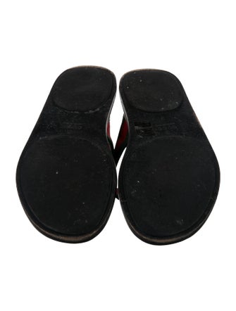 Gucci Web Accent Flip Flops