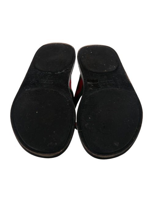 Gucci Web Accent Flip Flops