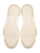Gucci Leather Crystal Embellishments Sneakers