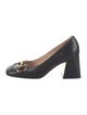 Gucci Horsebit Accent Leather Pumps